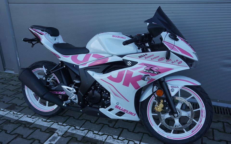 Suzuki GSX-R 125 GSXR WHITE PINK Obniżona