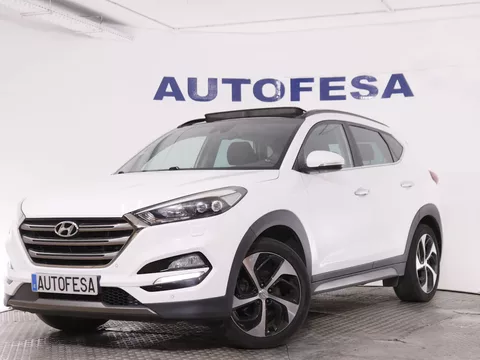 Hyundai Tucson 2.0 CRDI 4WD STYLE 136CV 5P # CUERO, TECHO ELEC PANORAMICO, NAVY