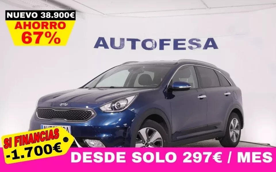 KIA Niro 1.6 GDI HEV HYBRID EMOTION AUTO 141CV 5P CERTIFICADO SALUD BATERIA EXCELENTE # NAVY,CAMARA TRASERA