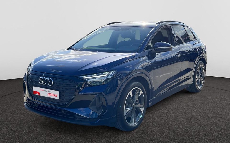 AUDI Q4 e-tron S-LINE 82KWH🔋 285PK⚡ CARPLAY GPS TREKHAAK CAMERA LED MATRIX