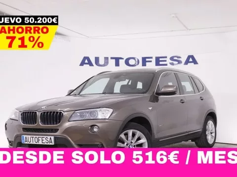 BMW X3 XDRIVE 20D AUTO 184CV 5P # CUERO, NAVY, PARKTRONIC