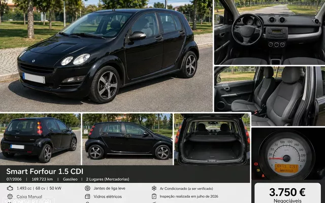 Smart ForFour Pure cdi 68