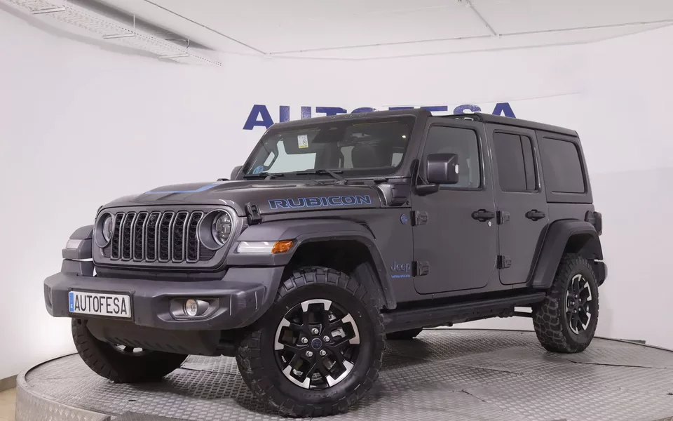 Jeep Wrangler 2.0T 4xe PHEV UNLIMITED RUBICON 380CV 4X4 4P # IVA DEDUCIBLE,CUERO,NAVI,CAMARA DELANTERA YTRASERA
