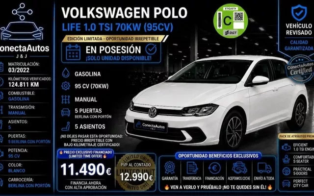 VOLKSWAGEN Polo Polo 1.0 TSI Life 70kW