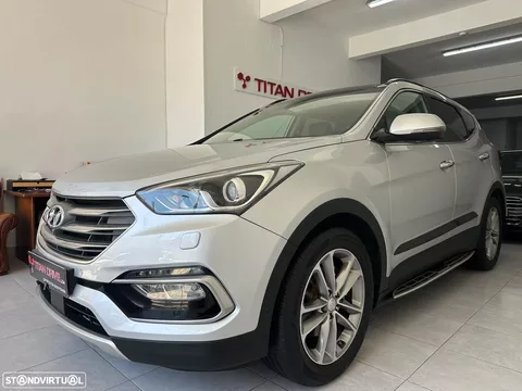 Hyundai Santa Fe blue 2.2 CRDI 2WD Auto Family+