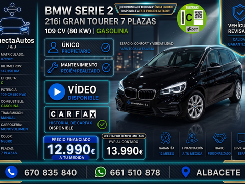 BMW Serie 2 218iA Gran Tourer