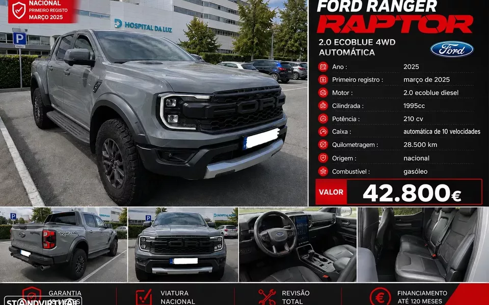 Ford Ranger 2.0 EcoBlue CD Raptor 4WD Aut.