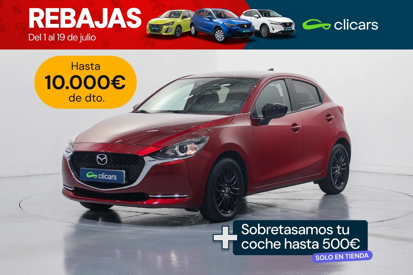 MAZDA Mazda2 Mazda2 1.5 e-Skyactiv-g Homura pantalla 8´´ 66kW