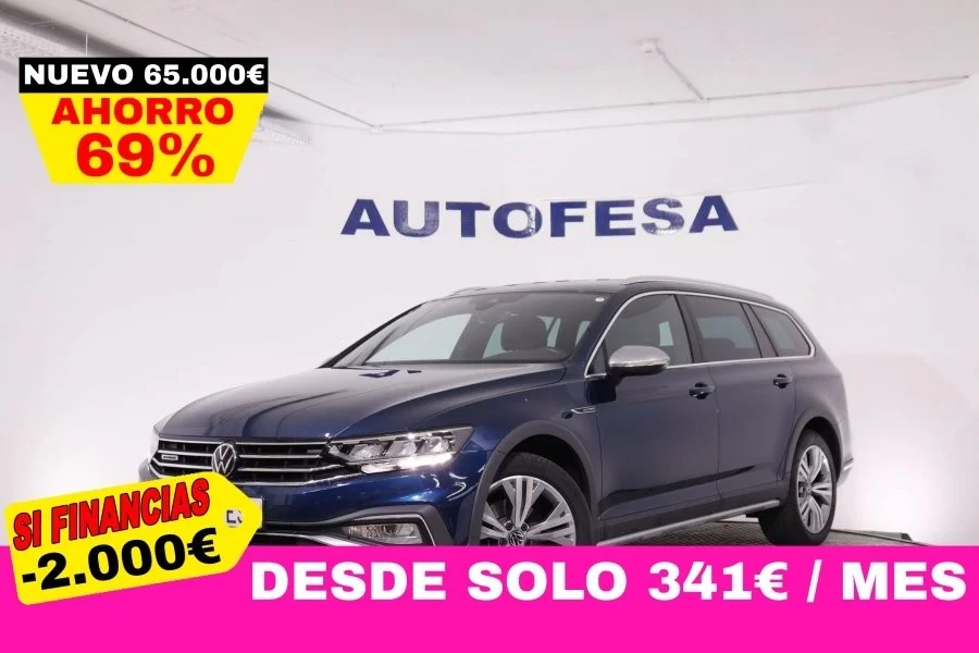 VOLKSWAGEN Passat Alltrack ALL TRACK 2.0 TDI 4MOTION DSG 200CV 5P # IVA DEDUCIBLE,NAVY,CAMARA TRASERA,PARKTRONIC